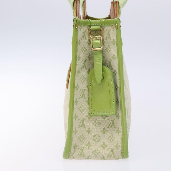 LOUIS VUITTON Monogram Mini Sac Catline Bag Almond Green M92931 LV Auth 132609 - Picture 4 of 16